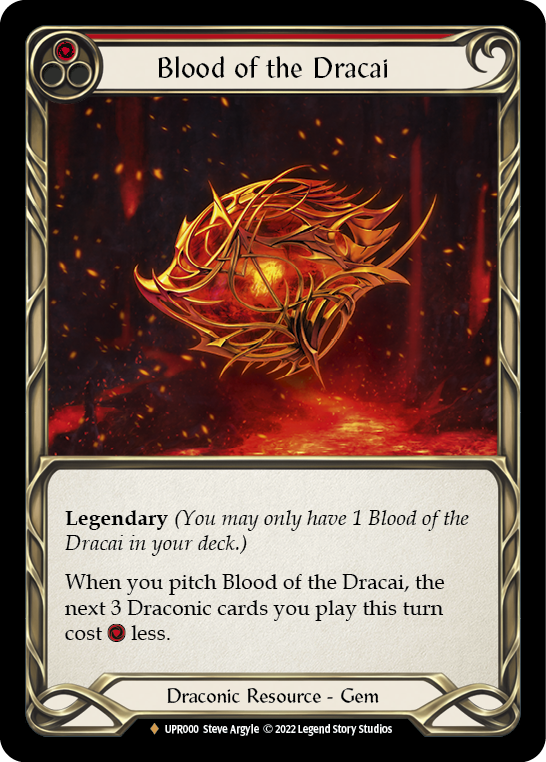 Blood of the Dracai [UPR000] (Uprising)  Cold Foil | Devastation Store