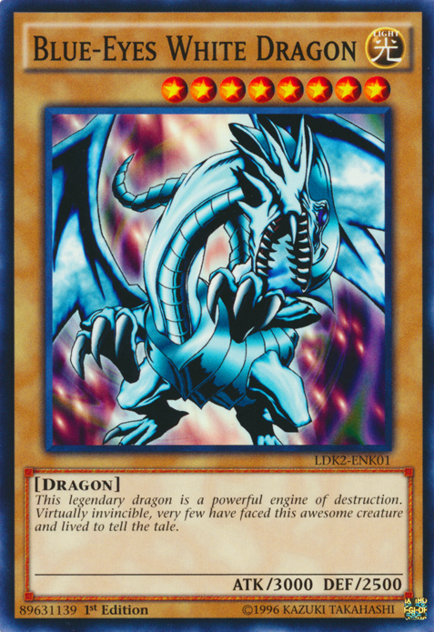 Blue-Eyes White Dragon (Version 1) [LDK2-ENK01] Common | Devastation Store