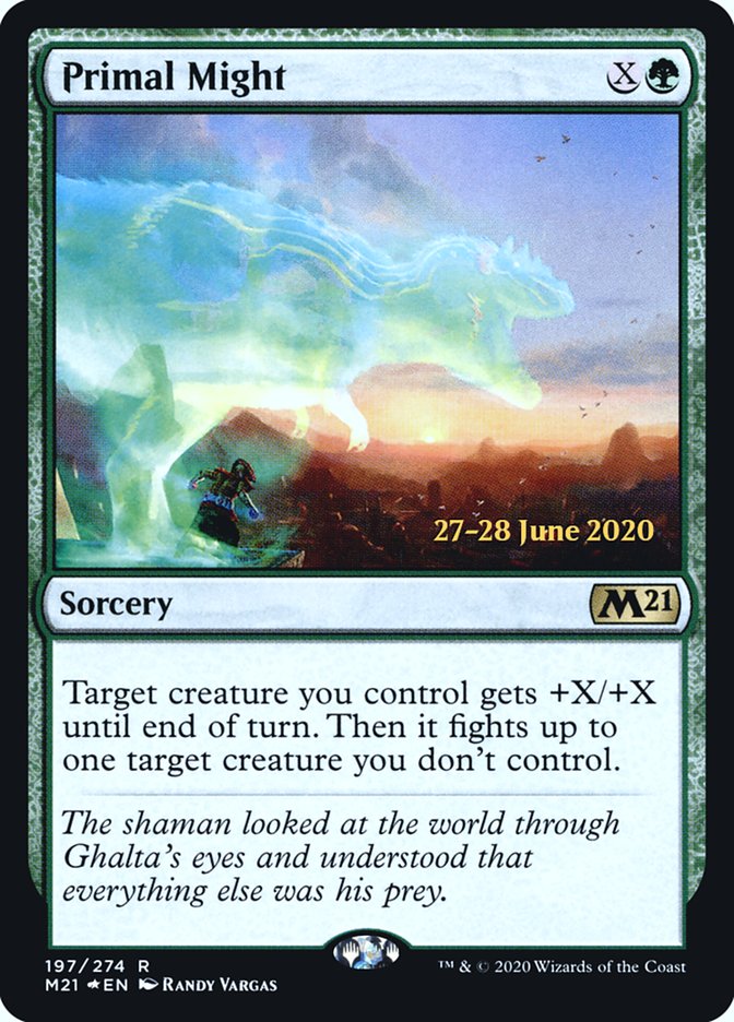 Primal Might  [Core Set 2021 Prerelease Promos] | Devastation Store