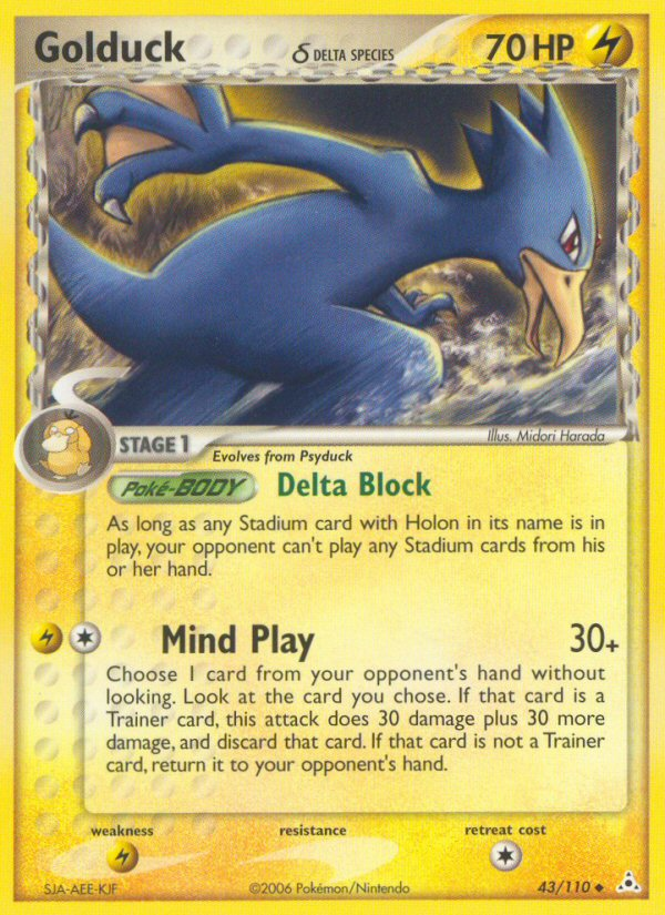 Golduck (43/110) (Delta Species) [EX: Holon Phantoms] | Devastation Store