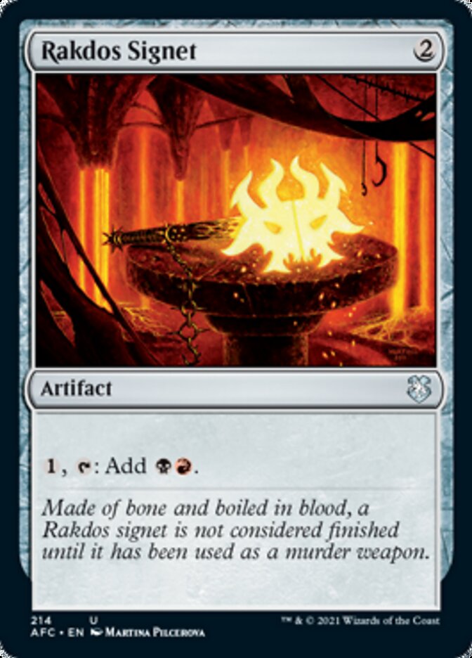 Rakdos Signet [Dungeons & Dragons: Adventures in the Forgotten Realms Commander] | Devastation Store