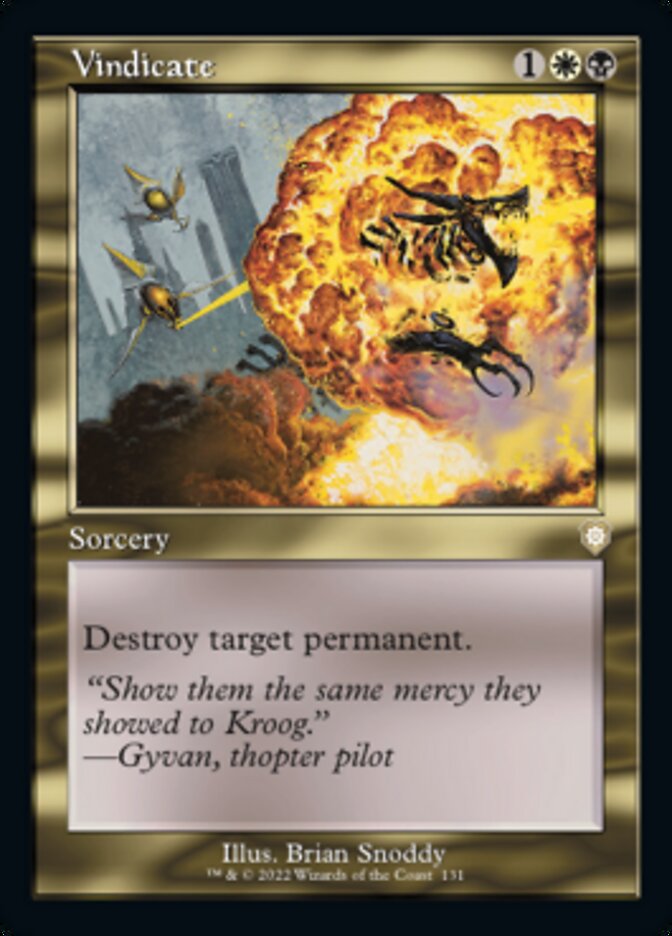 Vindicate (Retro) [The Brothers' War Commander] | Devastation Store