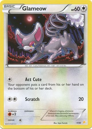 Glameow (1/30) [XY: Trainer Kit 3 - Pikachu Libre] | Devastation Store