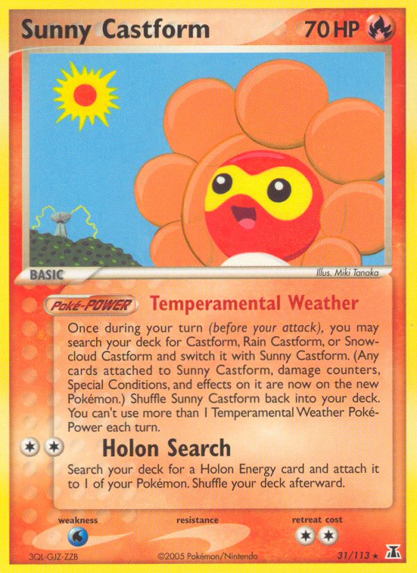 Sunny Castform (31/113) [EX: Delta Species] | Devastation Store