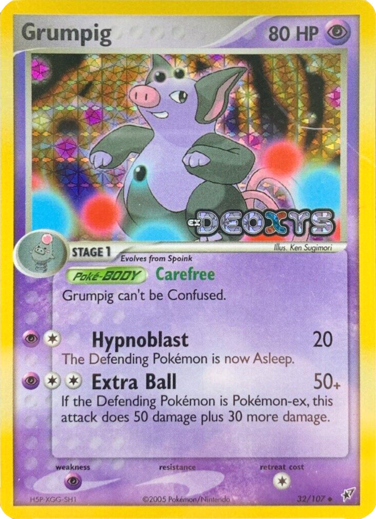 Grumpig (32/107) (Stamped) [EX: Deoxys] | Devastation Store