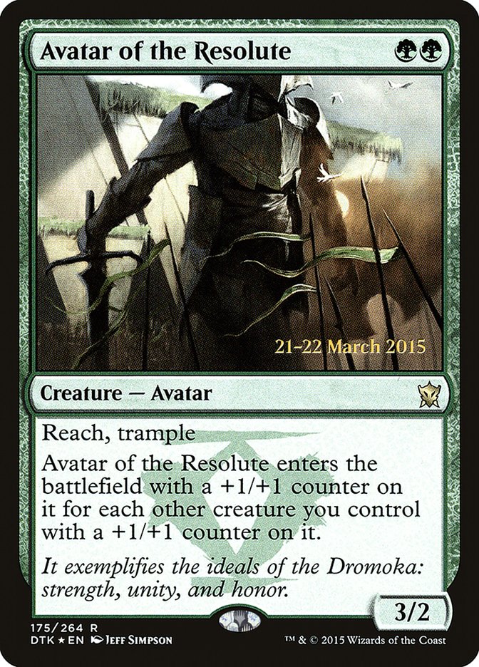 Avatar of the Resolute  [Dragons of Tarkir Prerelease Promos] - Devastation Store | Devastation Store