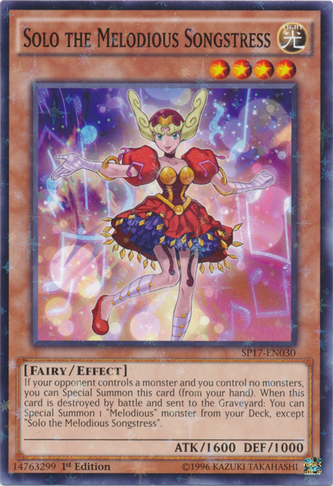 Solo the Melodious Songstress [SP17-EN030] Starfoil Rare | Devastation Store