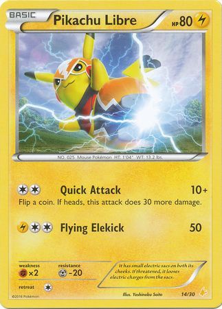 Pikachu Libre (14/30) [XY: Trainer Kit 3 - Pikachu Libre] | Devastation Store