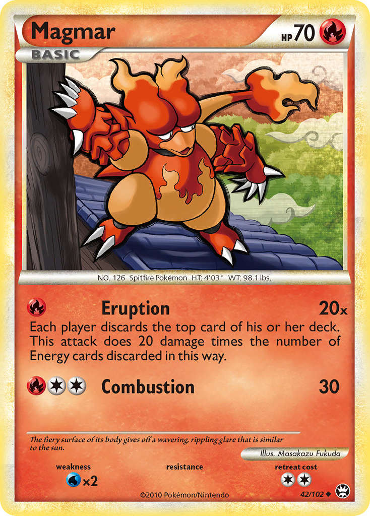 Magmar (42/102) [HeartGold & SoulSilver: Triumphant] | Devastation Store