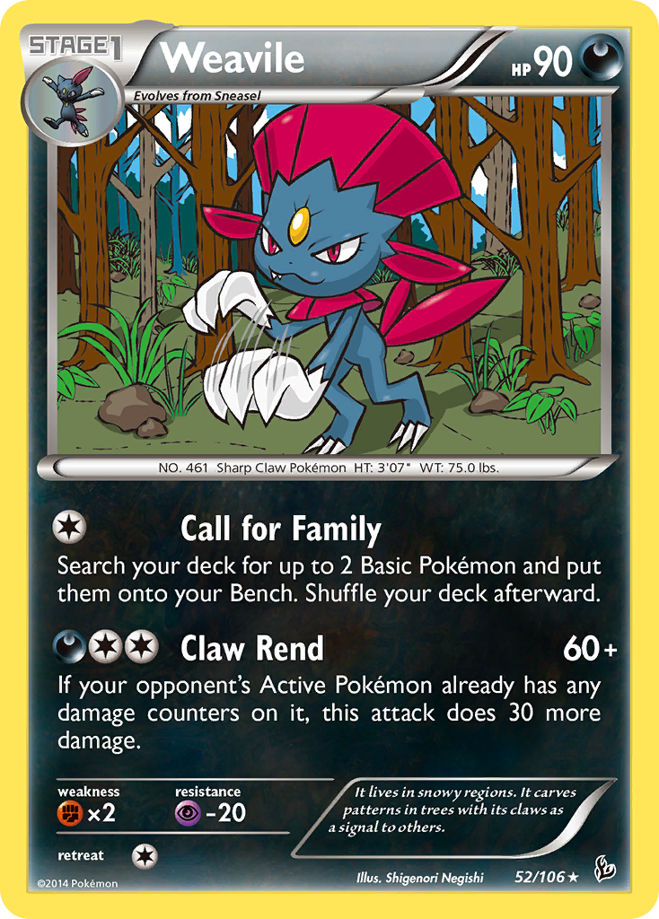 Weavile (52/106) [XY: Flashfire] | Devastation Store