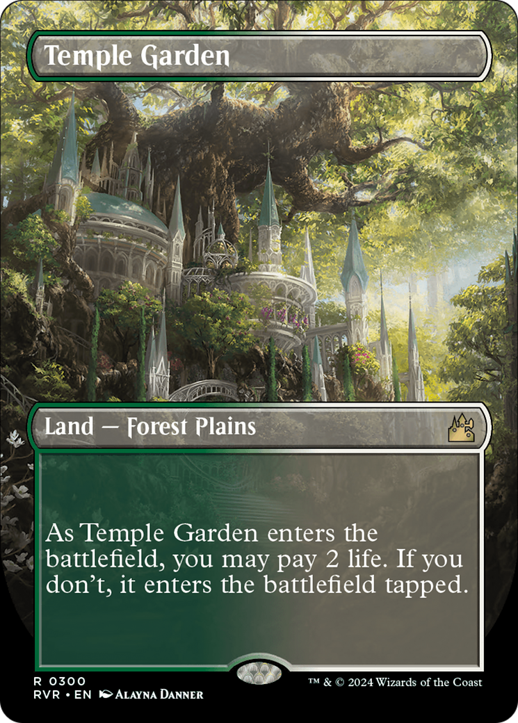Temple Garden (Borderless) [Ravnica Remastered] | Devastation Store