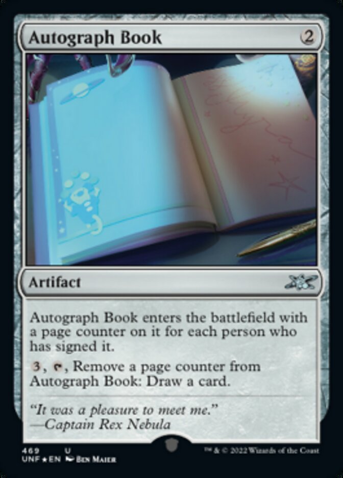 Autograph Book (Galaxy Foil) [Unfinity] | Devastation Store