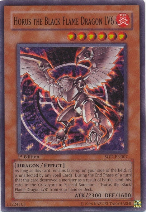 Horus the Black Flame Dragon LV6 [SOD-EN007] Super Rare | Devastation Store