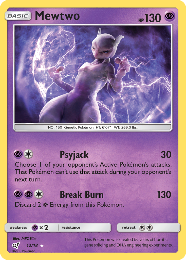 Mewtwo (12/18) [Sun & Moon: Detective Pikachu] | Devastation Store