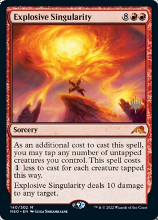 Explosive Singularity (Promo Pack) [Kamigawa: Neon Dynasty Promos] | Devastation Store