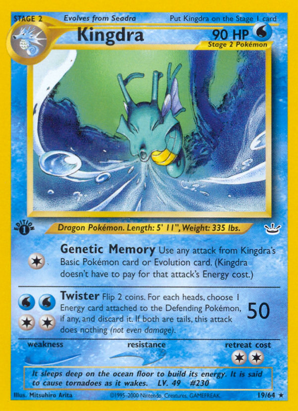 Kingdra (19/64) [Neo Revelation 1st Edition] | Devastation Store