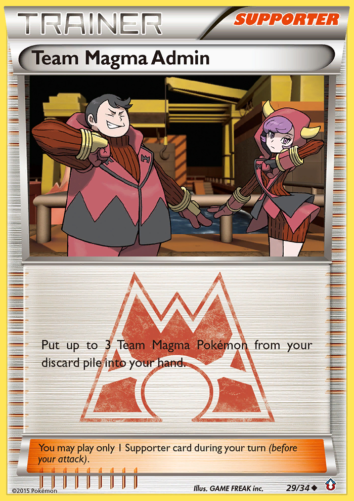 Team Magma Admin (29/34) [XY: Double Crisis] | Devastation Store