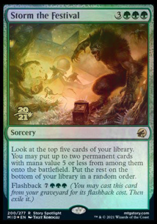 Storm the Festival [Innistrad: Midnight Hunt Prerelease Promos] | Devastation Store