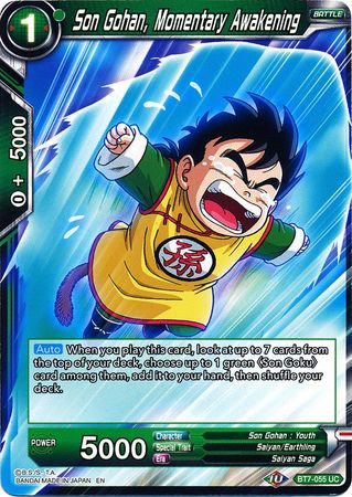 Son Gohan, Momentary Awakening [BT7-055] | Devastation Store