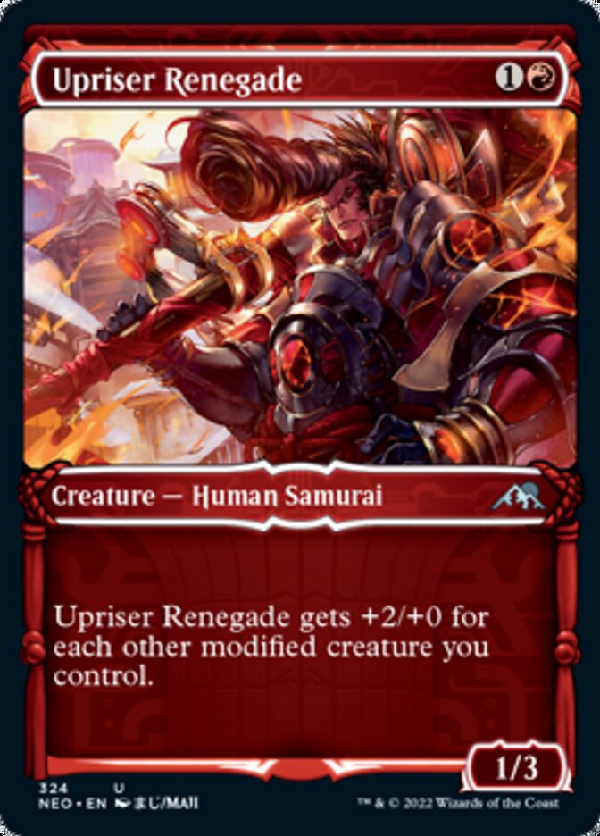 Upriser Renegade (Showcase Samurai) [Kamigawa: Neon Dynasty] | Devastation Store