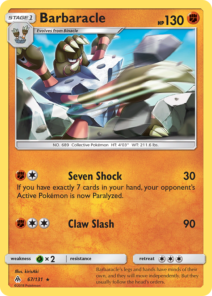 Barbaracle (67/131) [Sun & Moon: Forbidden Light] | Devastation Store