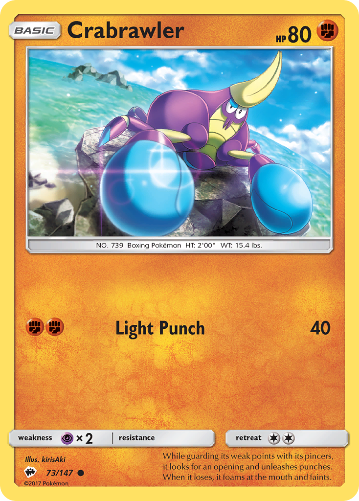 Crabrawler (73/147) [Sun & Moon: Burning Shadows] | Devastation Store