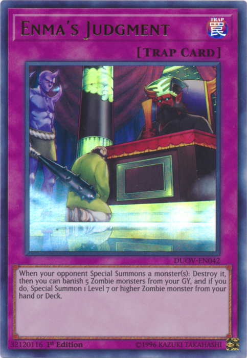 Enma's Judgment [DUOV-EN042] Ultra Rare | Devastation Store