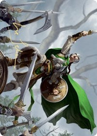 Maja, Bretagard Protector Art Card (Gold-Stamped Signature) [Kaldheim: Art Series] | Devastation Store
