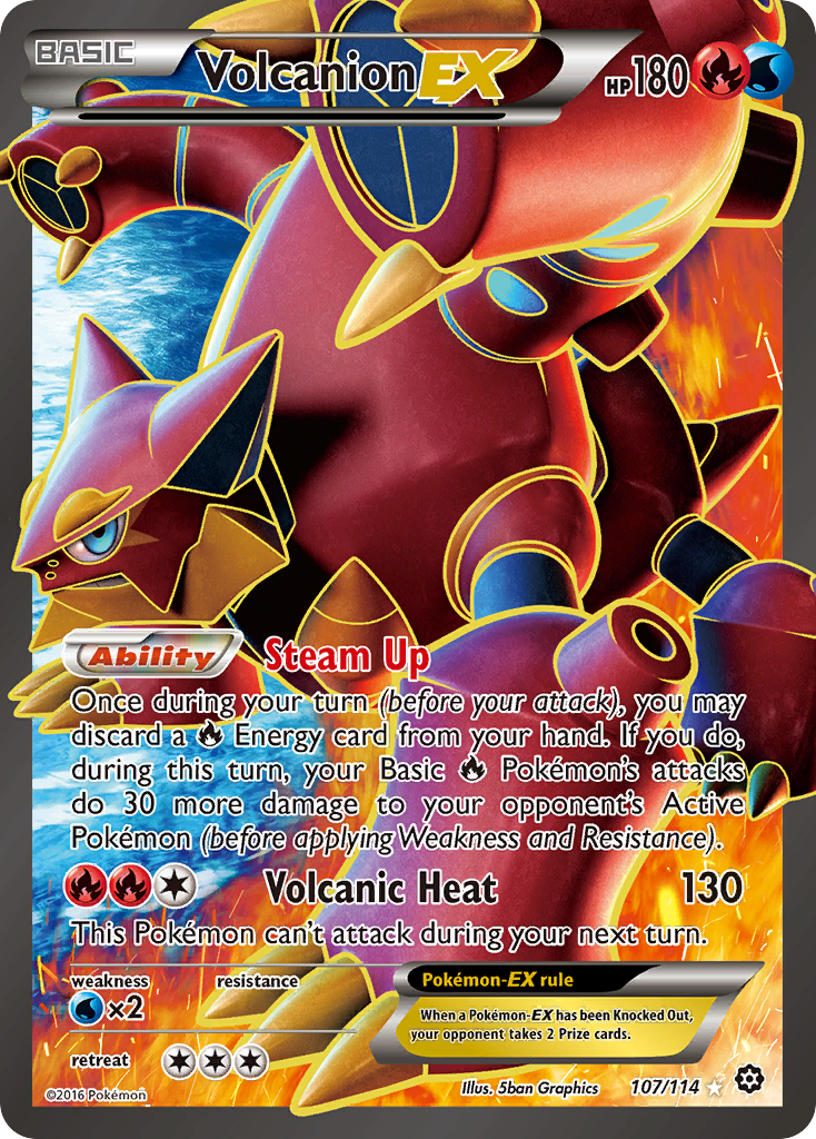 Volcanion EX (107/114) [XY: Steam Siege] | Devastation Store