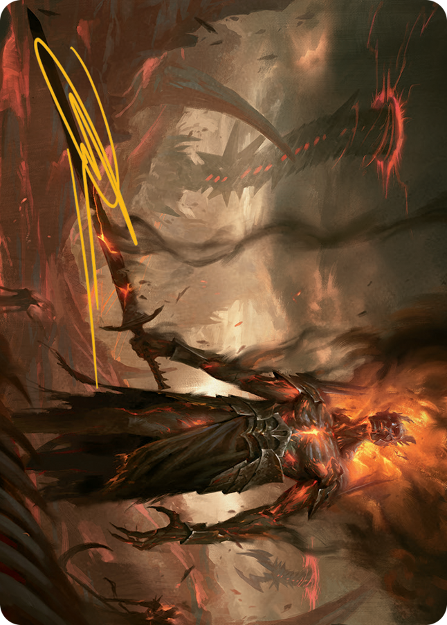 Ashen Reaper Art Card (Gold-Stamped Signature) [March of the Machine Art Series] | Devastation Store