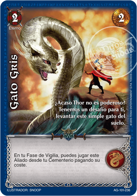 (AG-101-236) Gato Gris – Cortesano - Devastation Store | Devastation Store