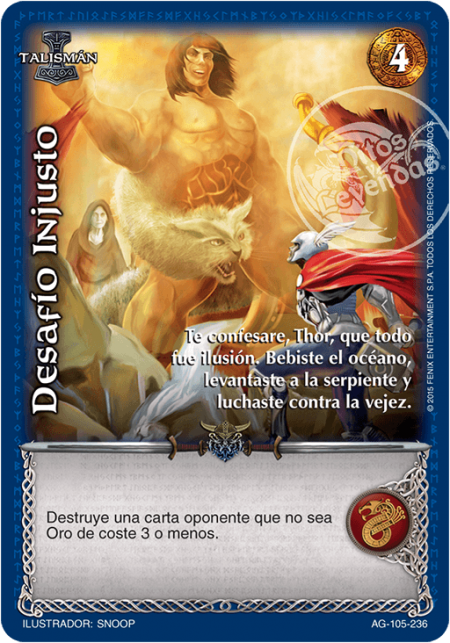 (AG-105-236) Desafío Injusto – Cortesano - Devastation Store | Devastation Store