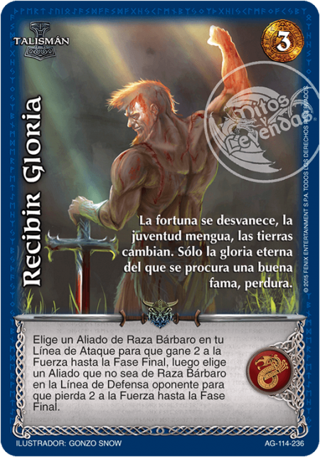 (AG-114-236) Recibir Gloria – Cortesano - Devastation Store | Devastation Store