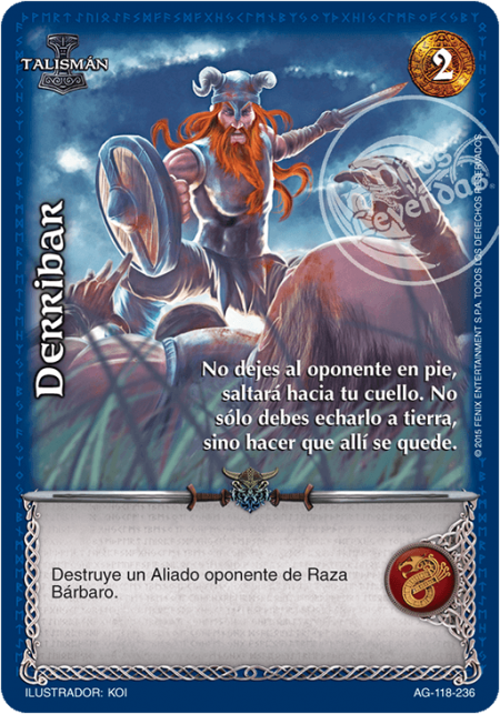 (AG-118-236) Derribar – Cortesano - Devastation Store | Devastation Store