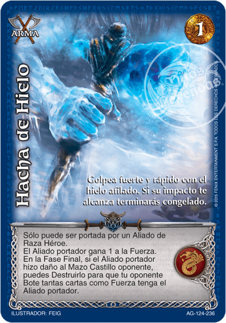 (AG-124-236) Hacha de Hielo – Cortesano - Devastation Store | Devastation Store