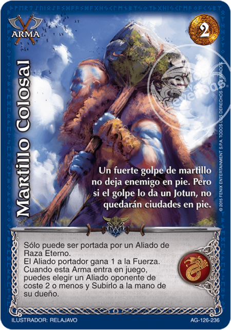 (AG-126-236) Martillo Colosal – Cortesano - Devastation Store | Devastation Store