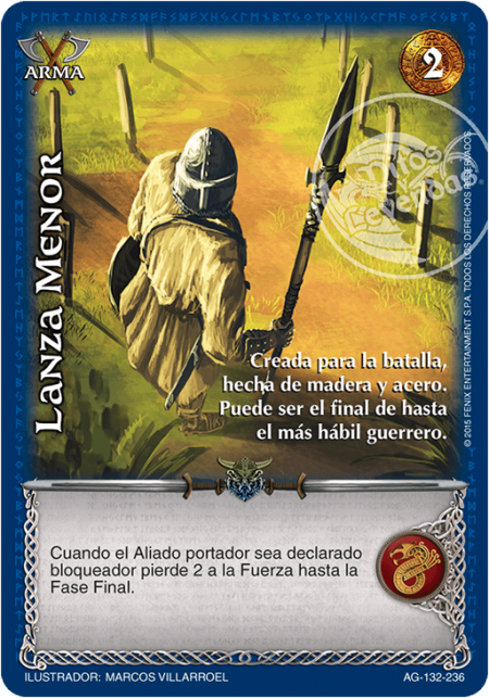 (AG-132-236) Lanza Menor – Cortesano - Devastation Store | Devastation Store