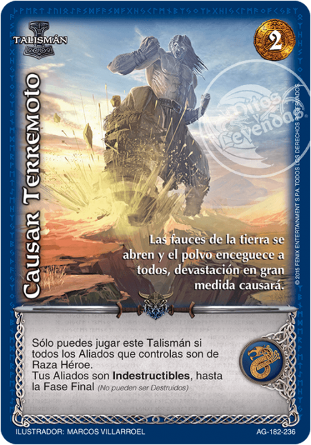 (AG-182-236) Causar Terremoto – Vasallo - Devastation Store | Devastation Store