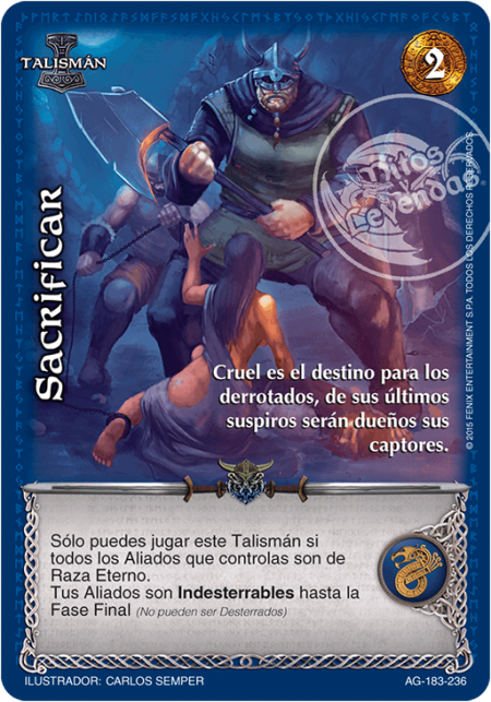 (AG-183-236) Sacrificar – Vasallo - Devastation Store | Devastation Store
