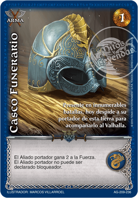 (AG-209-236) Casco Funerario – Vasallo - Devastation Store | Devastation Store