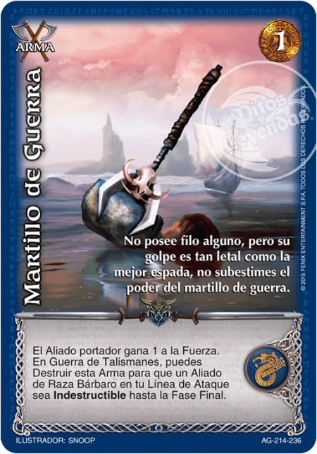 (AG-214-236) Martillo de Guerra – Vasallo - Devastation Store | Devastation Store