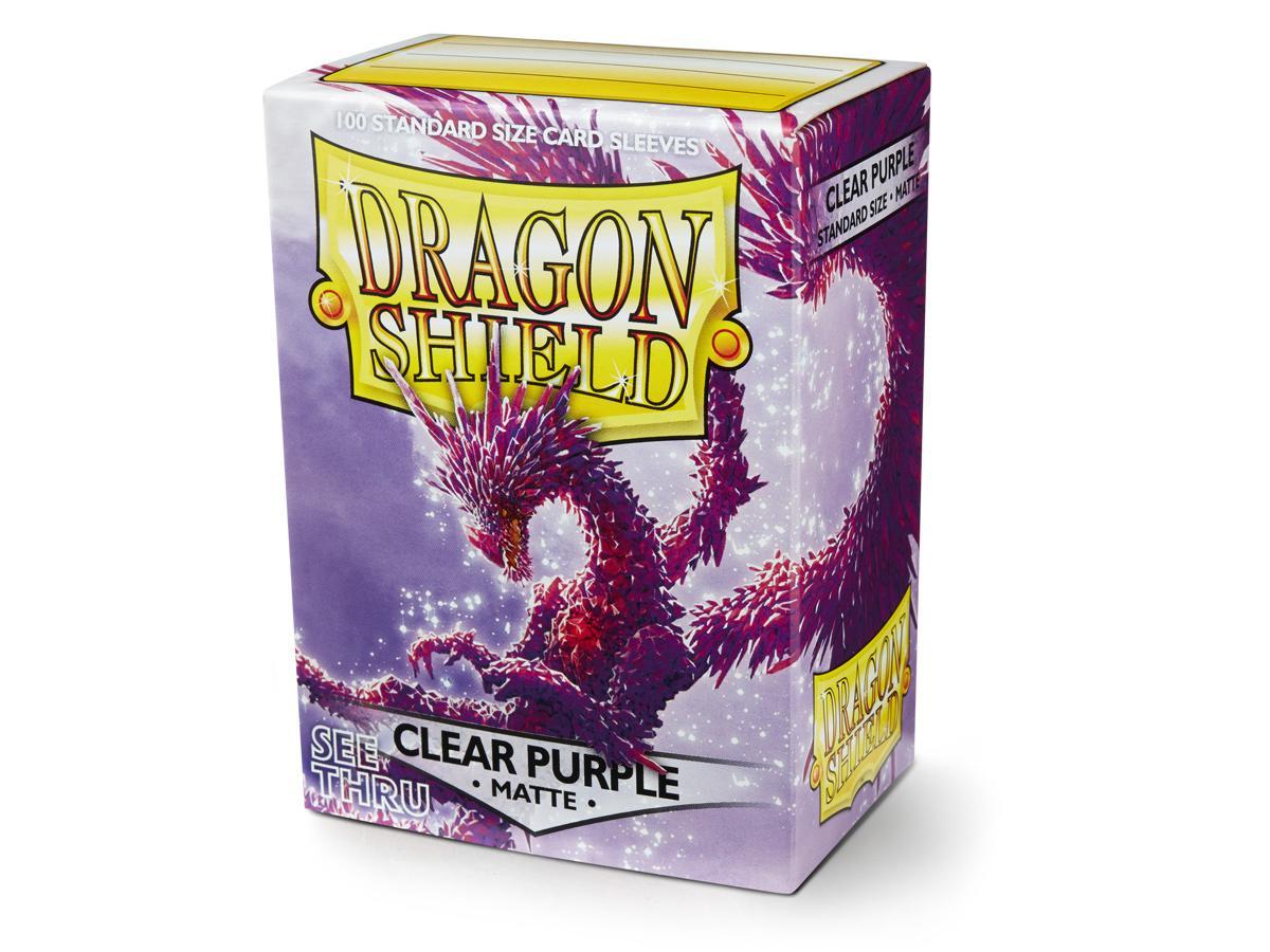 Dragon Shield Matte Sleeve - Clear Purple ‘Racan’ 100ct - Devastation Store | Devastation Store