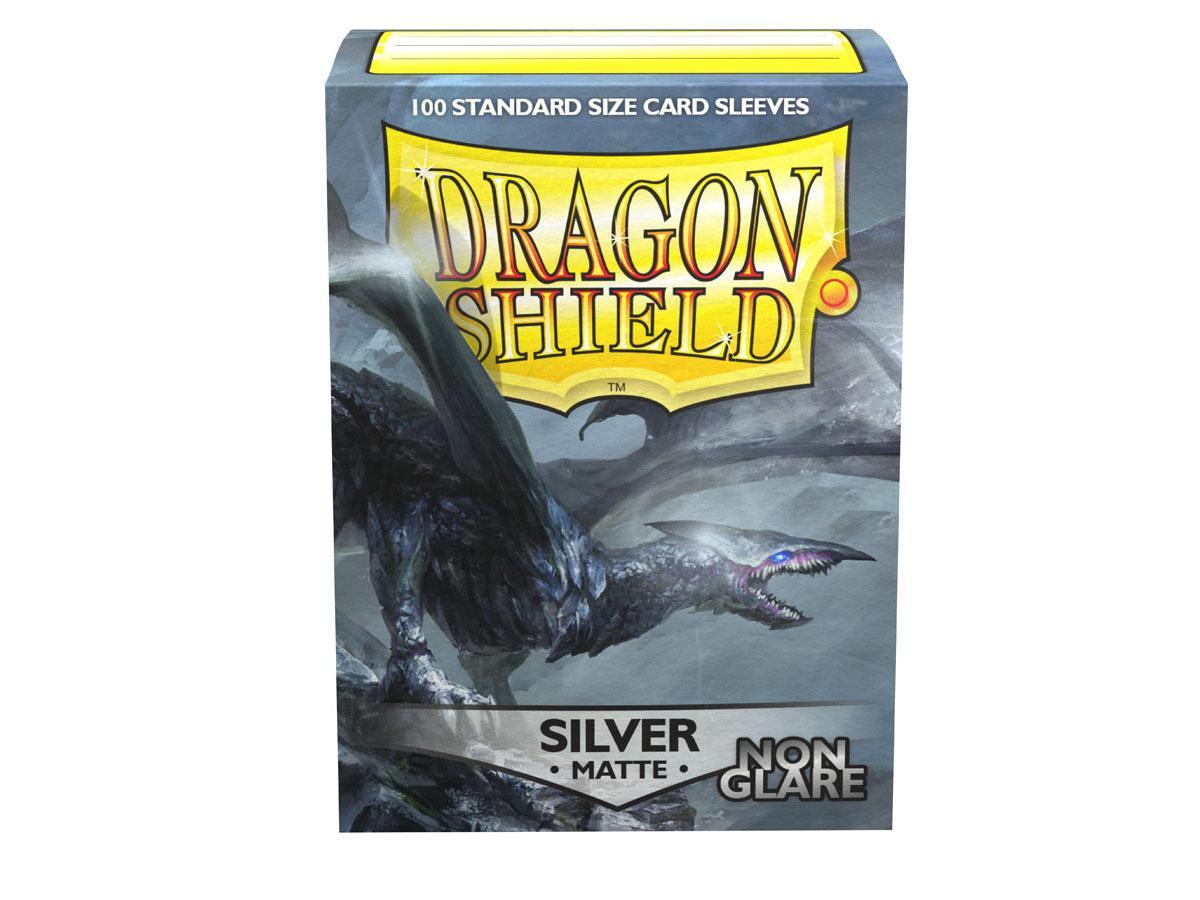 Dragon Shield Non-Glare Sleeve - Silver ‘Argentia’ 100ct - Devastation Store | Devastation Store