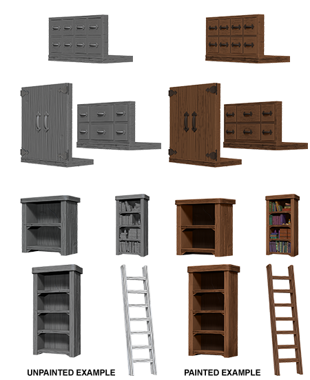 WizKids Deep Cuts Unpainted Miniatures: Archivist Library - Devastation Store | Devastation Store