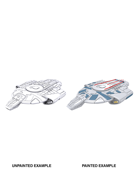 Star Trek: Deep Cuts Unpainted Miniatures: Defiant Class - Devastation Store | Devastation Store