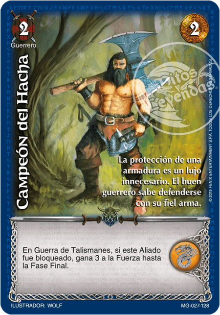 (MG-027-128) Campeón del Hacha – Real - Devastation Store | Devastation Store