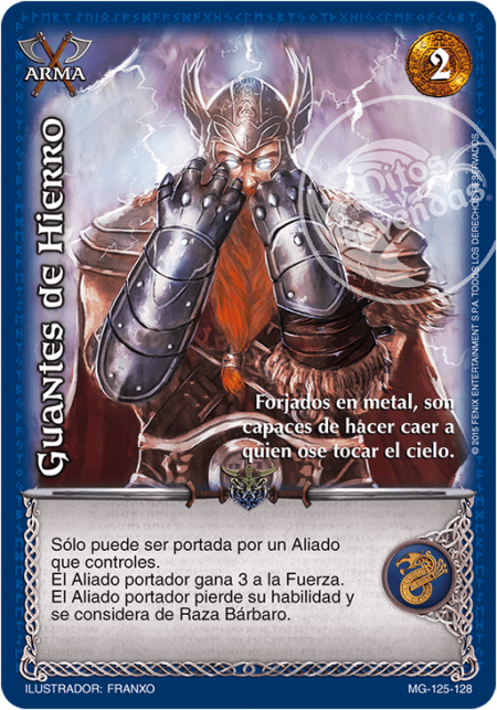(MG-125-128) Guantes de Hierro – Vasallo - Devastation Store | Devastation Store