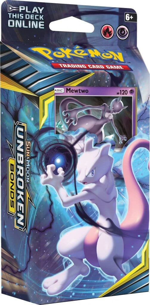 POKÉMON TCG Sun & Moon Unbroken Bonds Theme Deck Mewtwo - Devastation Store | Devastation Store