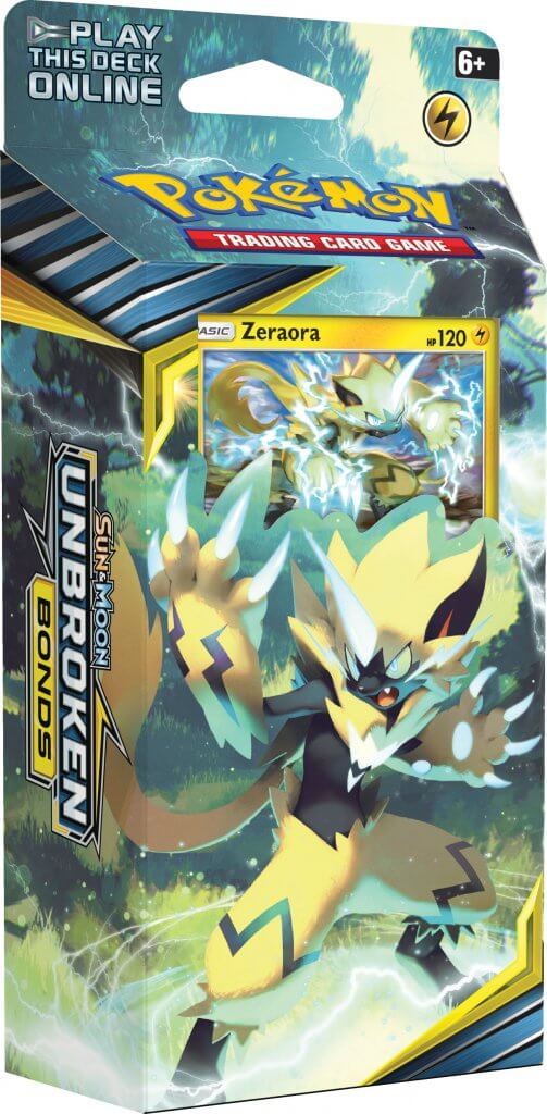 POKÉMON TCG Sun & Moon Unbroken Bonds Theme Deck Zeraora - Devastation Store | Devastation Store