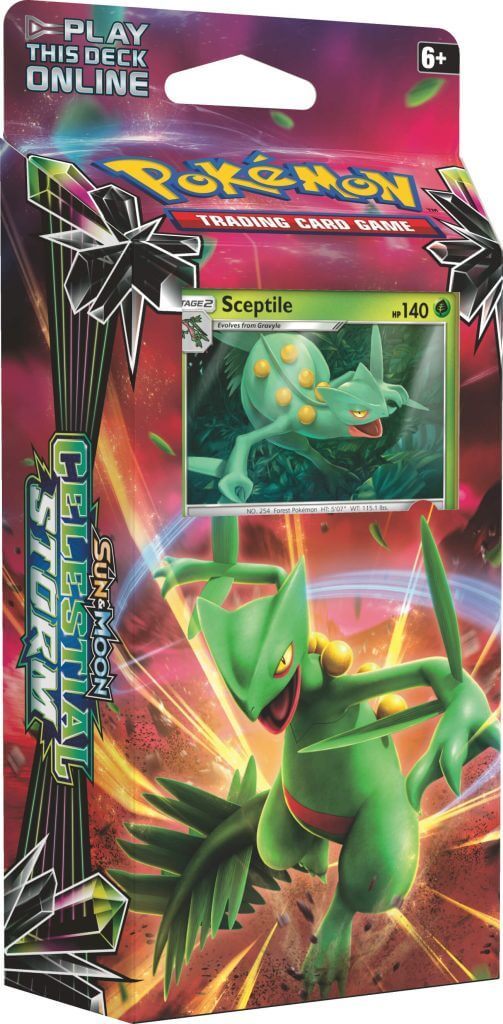 POKÉMON TCG Sun & Moon Celestial Storm Theme Deck Sceptile - Devastation Store | Devastation Store